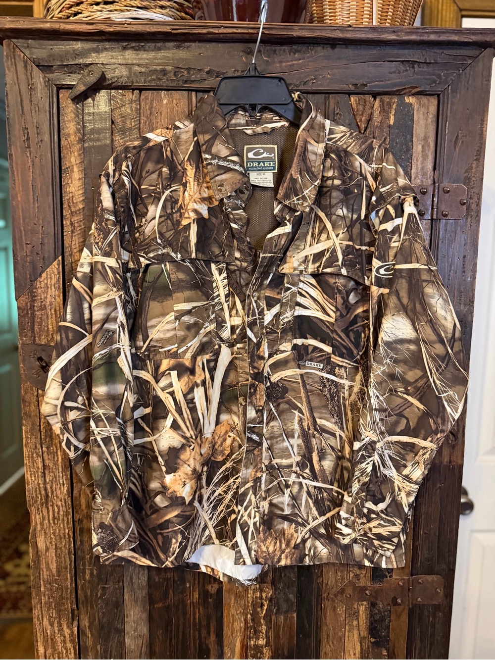 Drake Waterfowl Systems Boys Youth 16 Camo Hunting Shirt Long Sleeve Duck